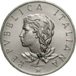 Anverso de 500 Liras (Presidencia italiana del concejo de la CEE.)