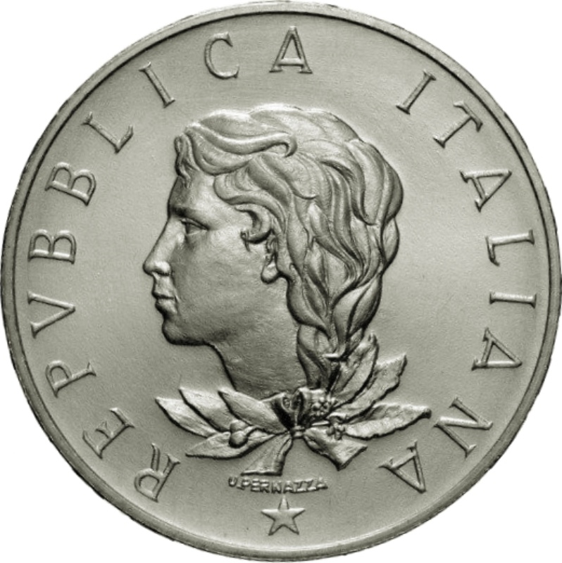 Anverso de 500 Liras (Presidencia italiana del concejo de la CEE.)