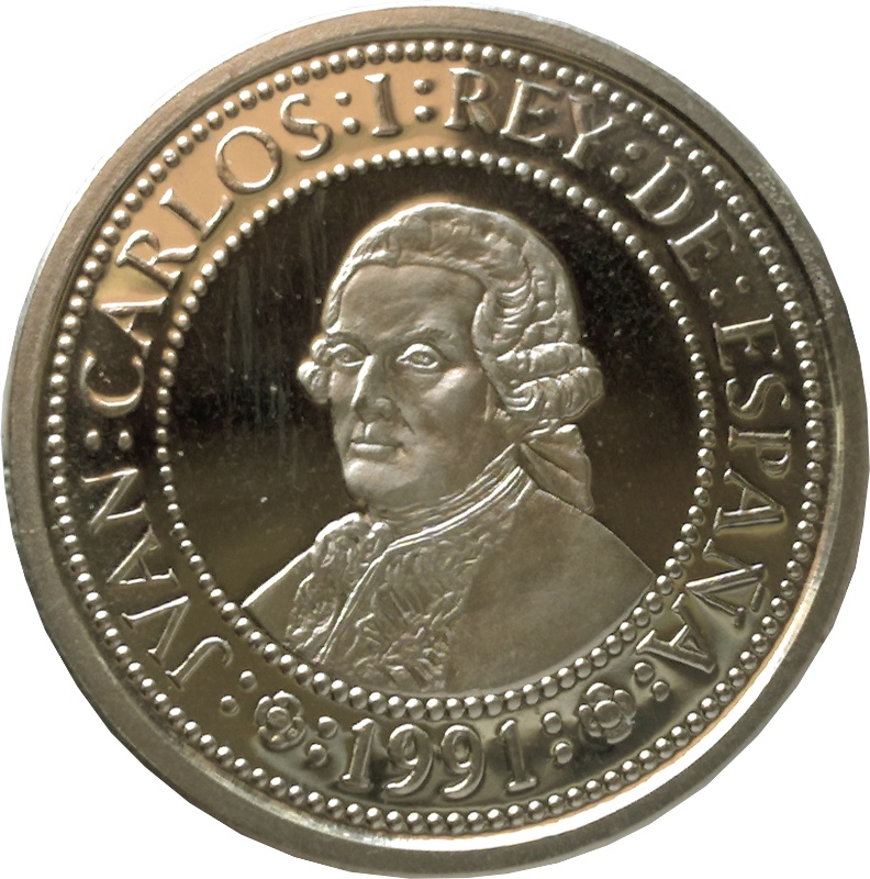 Anverso de 500 Pesetas (Jorge Juan)