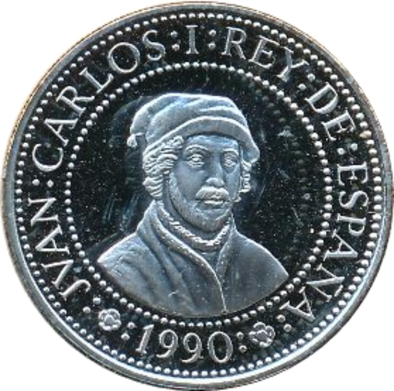 Anverso de 500 Pesetas (Juan de la Cosa)