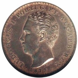 Anverso de 500 Reales (Réais) - Luiz I (Patrón)