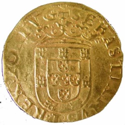 Anverso de 500 Reales (Réais) - Sebastião I (ceca de Lisboa)