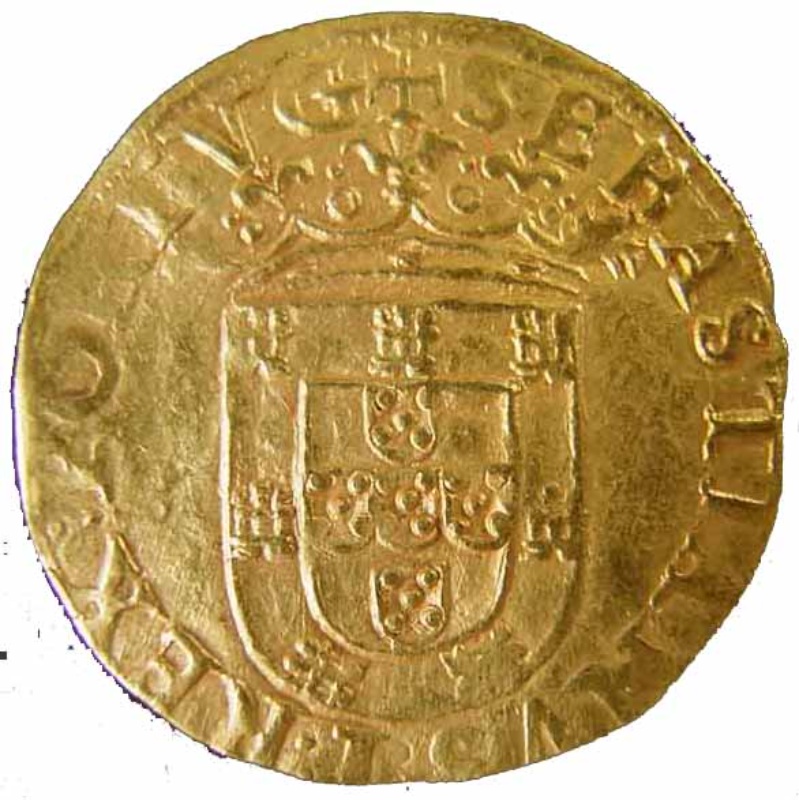 Anverso de 500 Reales (Réais) - Sebastião I (ceca de Lisboa)