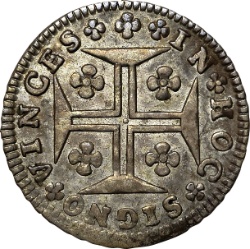Reverso de 6 Vinténs - João V