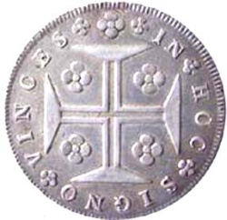 Reverso de 6 Vinténs - João VI