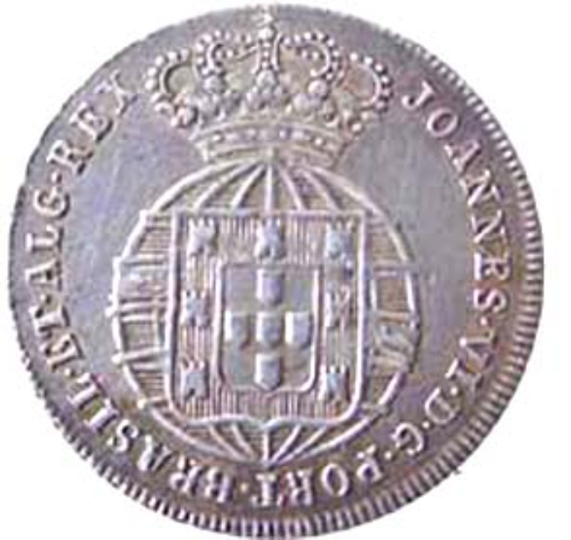 Moneda 6 Vinténs - João VI | 1816 - 1826 - Anverso Anverso de 6 Vinténs - João VI