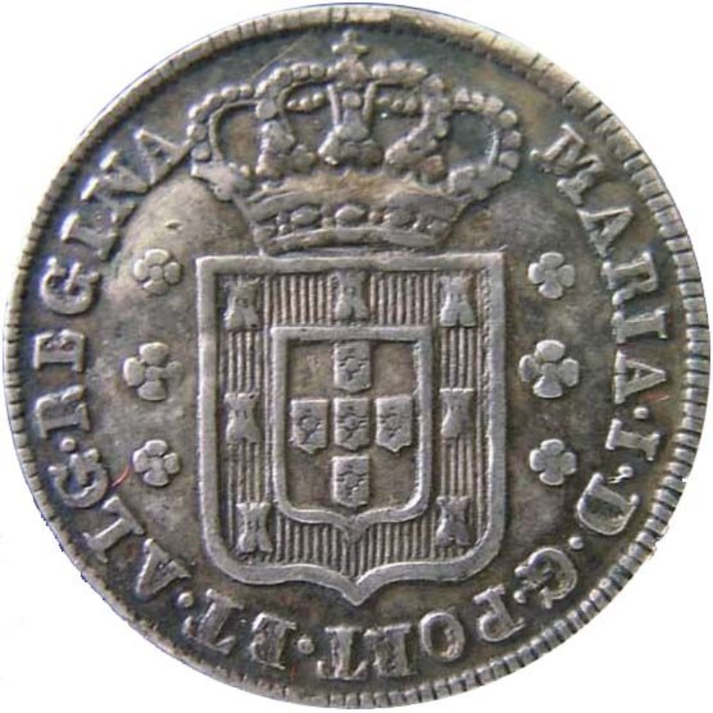 Moneda 6 Vinténs de Real (Réais) - María I | 1786 - 1799 - Anverso Anverso de 6 Vinténs de Real (Réais) - María I