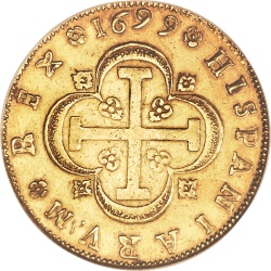 Reverso de 8 Escudos - Carlos II (Sevilla)