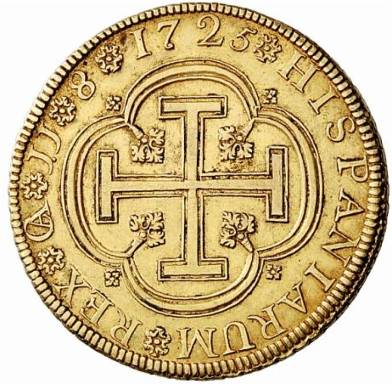 Moneda 8 Escudos - Felipe V (Cuenca) | 1725 - Reverso Reverso de 8 Escudos - Felipe V (Cuenca)