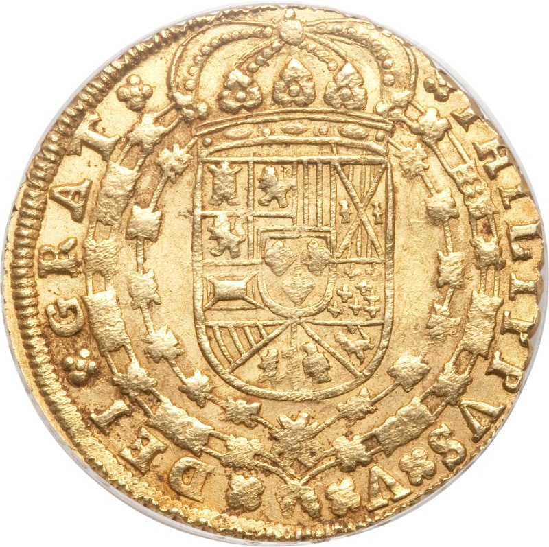 Moneda 8 Escudos - Felipe V (Sevilla, 1º tipo) | 1701 - 1719 - Anverso Anverso de 8 Escudos - Felipe V (Sevilla, 1º tipo)