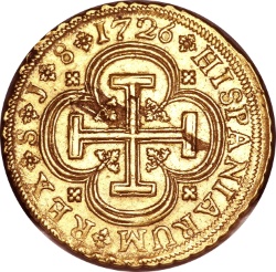 Reverso de 8 Escudos - Felipe V (Sevilla, 2º tipo)