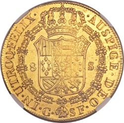 Reverso de 8 Escudos - Fernando VII (Cataluña)