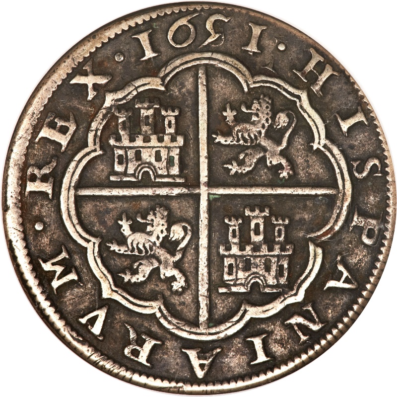 Reverso de 8 Reales - Felipe IV (Segovia, 8)