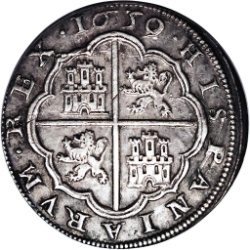 Reverso de 8 Reales - Felipe IV (Segovia, VIII)