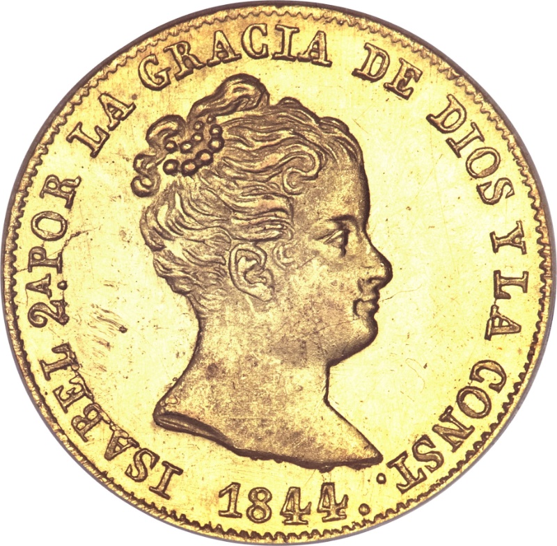 Moneda 80 Reales - Isabel II (CONSTITUCIÓN) | 1837 - 1849 - Anverso Anverso de 80 Reales - Isabel II (CONSTITUCIÓN)