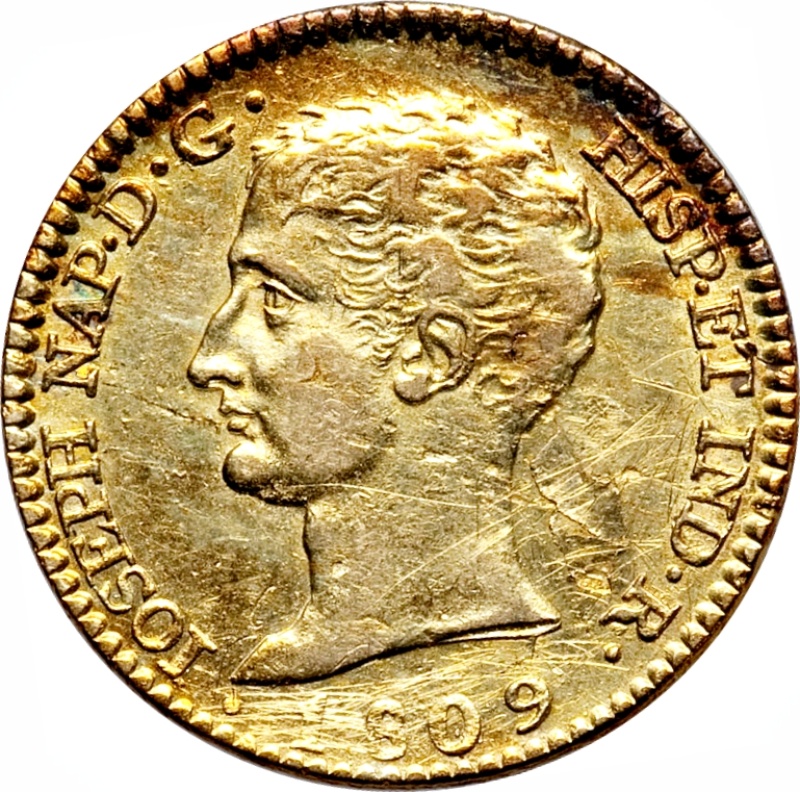 Moneda 80 Reales - José I Bonaparte | 1809 - 1810 - Anverso Anverso de 80 Reales - José I Bonaparte