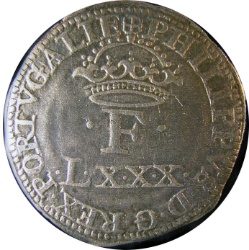 Anverso de 80 Reales (LXXX) - Filipe I