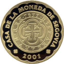 Reverso de 80.000 Pesetas (Ceca de Segovia)