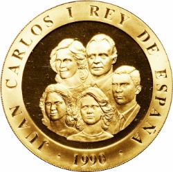 Anverso de 80.000 Pesetas - Juan Carlos I (Discobolus)