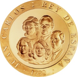 Anverso de 80.000 Pesetas - Juan Carlos I (Dos niños jugando a los dados)