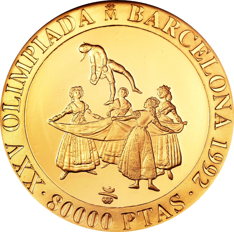 Reverso de 80.000 Pesetas - Juan Carlos I (El Títere)