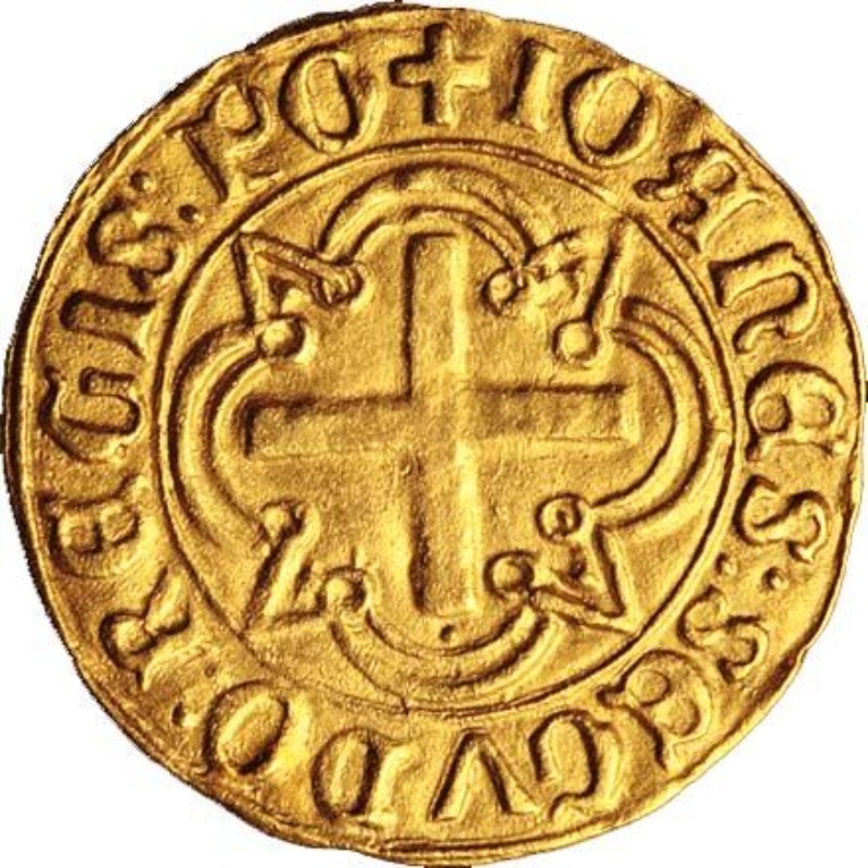 Moneda Cruzado - João II (1er tipo) | 1481 - 1485 - Reverso Reverso de Cruzado - João II (1er tipo)