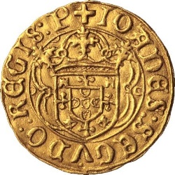 Anverso de Cruzado - João II (1er tipo)