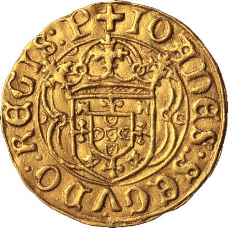 Moneda Cruzado - João II (1er tipo) | 1481 - 1485 - Anverso Anverso de Cruzado - João II (1er tipo)