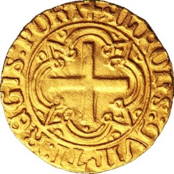 Reverso de Cruzado - João II (Híbrido João II/Afonso V)