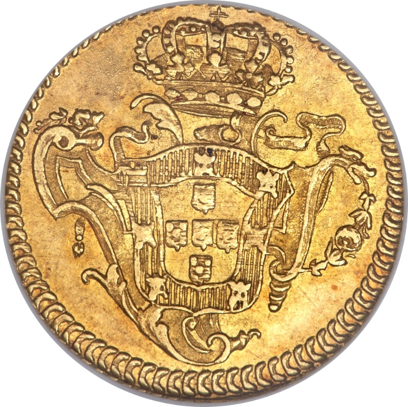Moneda Escudo - José I (cecas de Lisboa, Bahía y Río) | 1751 - 1777 - Reverso Reverso de Escudo - José I (cecas de Lisboa, Bahía y Río)