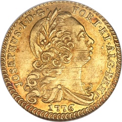 Anverso de Escudo - José I (cecas de Lisboa, Bahía y Río)