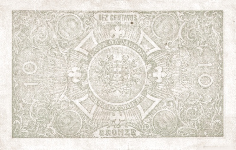 Reverso de 10 Centavos (Casa da Moeda)