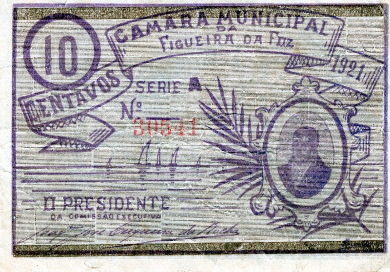 Anverso de 10 Centavos (Figueira da Foz)