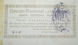 Anverso de 10 Pesetas (Pobla de Segur)