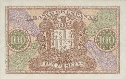 Reverso de 100 Pesetas