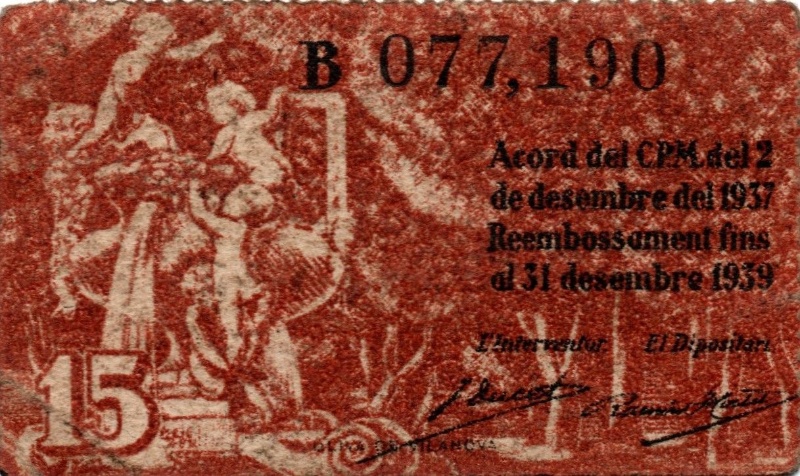 Reverso de 15 Céntimos (Barcelona)