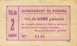 Anverso de 2 Pesetas (Bobera)