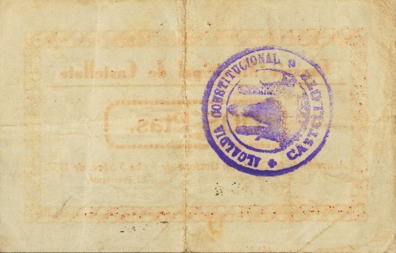 Reverso de 2 Pesetas (Castellote)