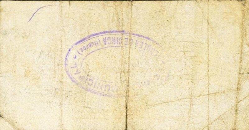 Reverso de 25 Céntimos (Alcolea de Cinca)