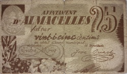 Anverso de 25 Céntimos (Almacelles)
