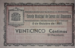 Anverso de 25 Céntimos (Cuevas del Almanzora)