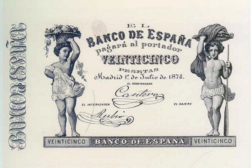 Anverso de 25 Pesetas