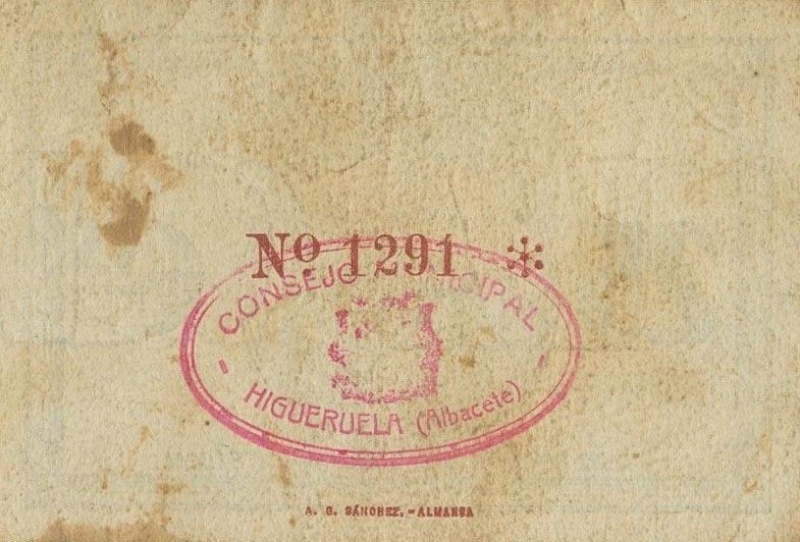 Reverso de 25 Céntimos de Peseta (Higueruela)