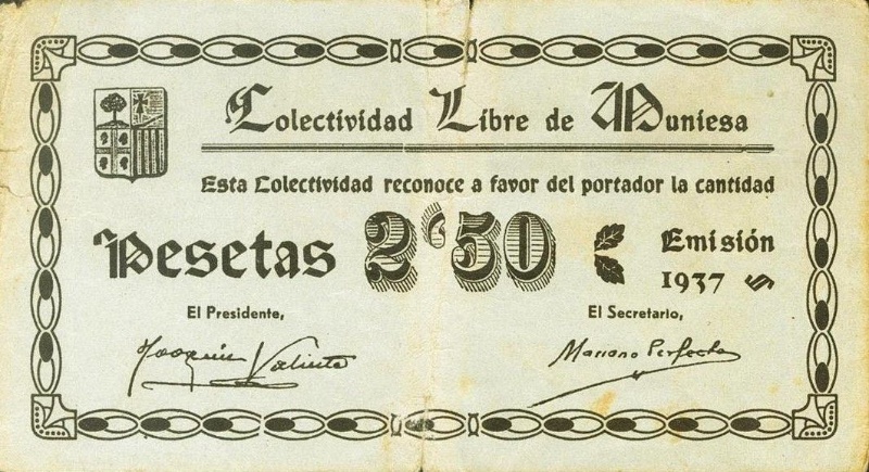 Anverso de 2.50 Pesetas (Muniesa)