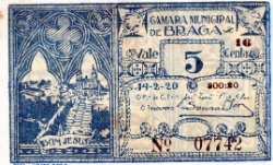 Anverso de 5 Centavos (Braga)