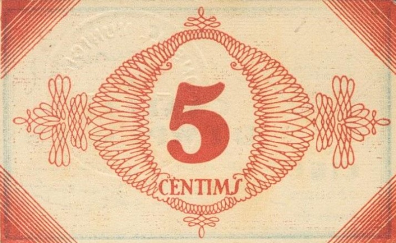 Reverso de 5 Céntimos (Castelló d'Empúries)