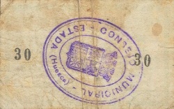 Reverso de 5 Céntimos (Estada)
