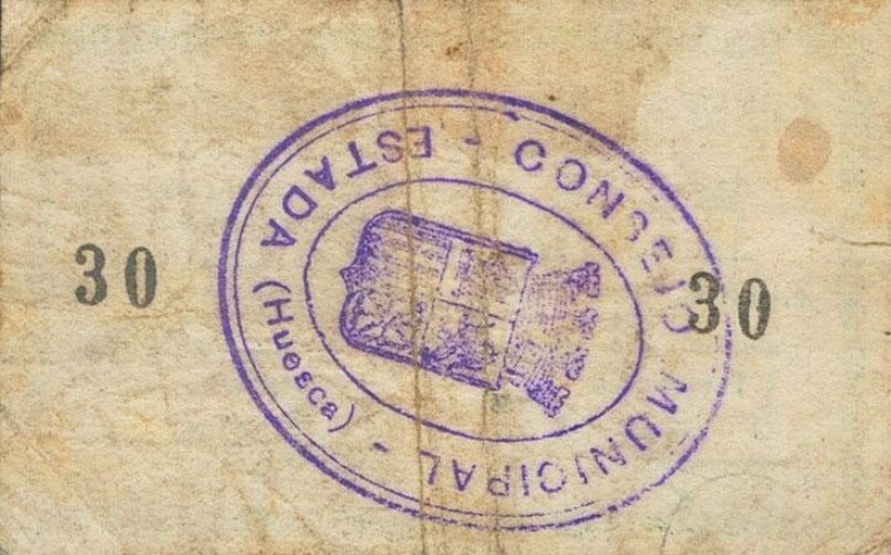 Reverso de 5 Céntimos (Estada)