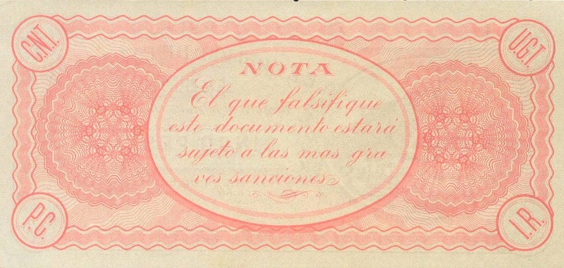 Reverso de 5 Pesetas (Dénia)