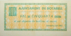 Anverso de 50 Céntimos (Botarell)